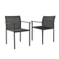 Modway Lagoon Outdoor Patio Dining Armchairs Set of 2 in Charcoal