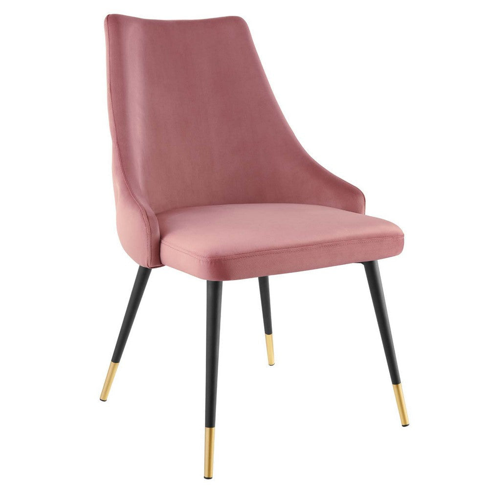 Modway Adorn Tufted Performance Velvet Accent Dining Side Chair - Set of 2 Dusty Rose MDY-EEI-5043-DUS