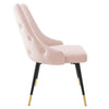 Modway Adorn Tufted Performance Velvet Accent Dining Side Chair - Set of 2 Pink MDY-EEI-5043-PNK