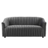 Modway Announce Performance Velvet Channel Tufted Sofa Navy MDY-EEI-5054-CHA