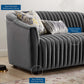 Modway Announce Performance Velvet Channel Tufted Sofa Navy MDY-EEI-5054-CHA