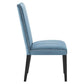 Modway Catalyst Channel Tufted Performance Velvet Parsons Dining Side Chairs in Light Blue-Set of 2 MDY-EEI-5081-LBU