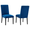 Catalyst Performance Velvet Dining Side Chairs - Set of 2 - No Shipping Charges MDY-EEI-5081-GRN