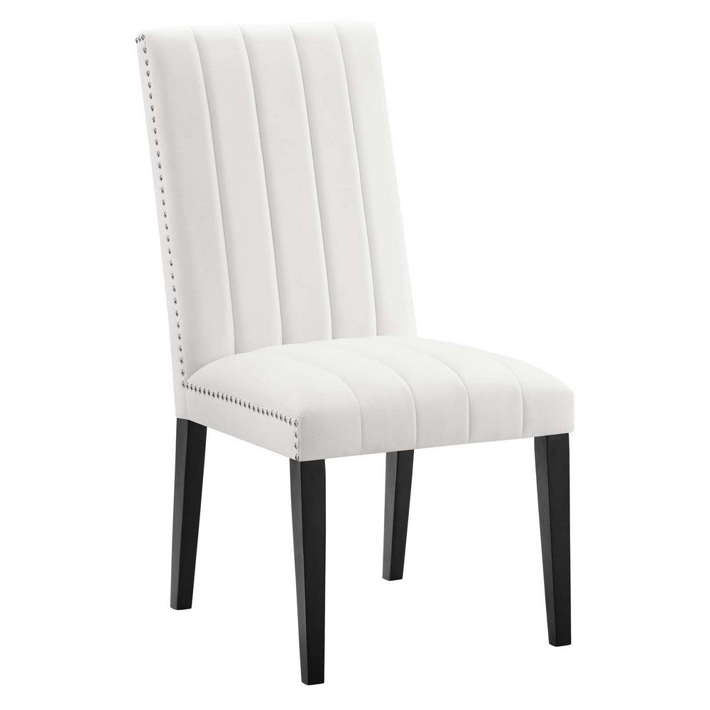 Catalyst Performance Velvet Dining Side Chairs - Set of 2 - No Shipping Charges MDY-EEI-5081-WHI