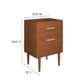 Modway EEI-5082-NAT Cassia 24’’ Teak Wood Bathroom Vanity Cabinet (Sink Basin Not Included) Natural MDY-EEI-5082-NAT