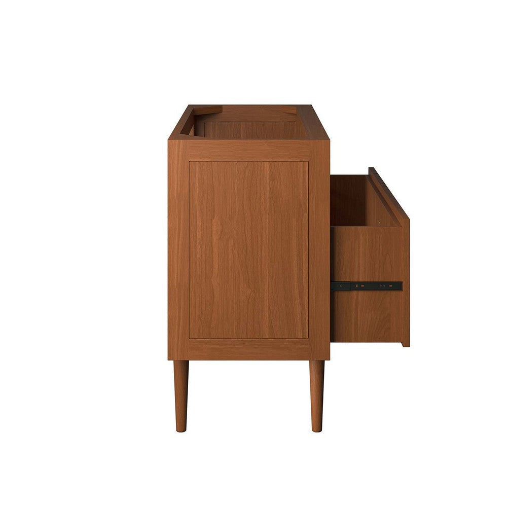 Modway EEI-5083-NAT Cassia 36’’ Teak Wood Bathroom Vanity Cabinet (Sink Basin Not Included) Natural MDY-EEI-5083-NAT