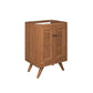 Modway EEI-5086-NAT Birdie 24" Teak Wood Bathroom Vanity Cabinet (Sink Basin Not Included), Natural