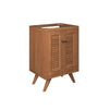 Modway EEI-5086-NAT Birdie 24" Teak Wood Bathroom Vanity Cabinet (Sink Basin Not Included), Natural