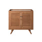 Modway EEI-5087-NAT Birdie 36’’ Teak Wood Bathroom Vanity Cabinet (Sink Basin Not Included) Natural MDY-EEI-5087-NAT