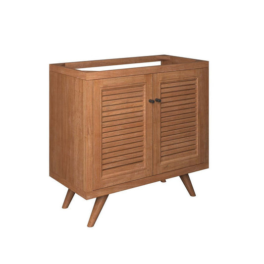 Modway EEI-5087-NAT Birdie 36" Teak Wood Bathroom Vanity Cabinet (Sink Basin Not Included), Natural