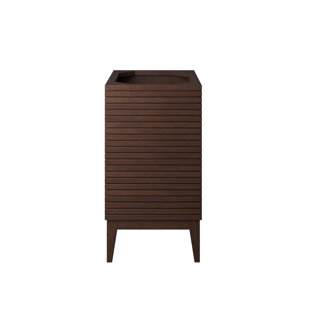 Modway EEI-5088-WAL Ledger 24’’ Wood Bathroom Vanity Cabinet (Sink Basin Not Included) Walnut MDY-EEI-5088-WAL