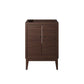 Modway EEI-5088-WAL Ledger 24’’ Wood Bathroom Vanity Cabinet (Sink Basin Not Included) Walnut MDY-EEI-5088-WAL