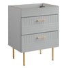 Modway Daybreak 24" Bathroom Vanity Cabinet (Sink Basin Not Included) in Light Gray