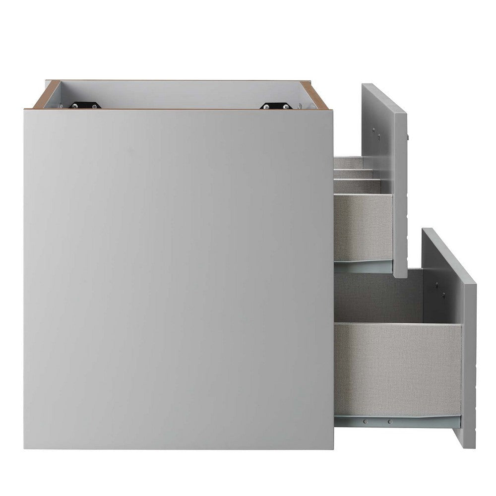 Modway Daybreak 24’’ Wall-Mount Bathroom Vanity Cabinet (Sink Basin Not Included) in Light Gray MDY-EEI-5107-LGR