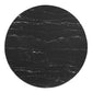 Zinque 28’ Artificial Marble Dining Table - No Shipping Charges MDY-EEI-5131-GLD-BLK