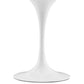 Modway Lippa Dining Table 28’’ White Natural MDY-EEI-5164-WHI-NAT