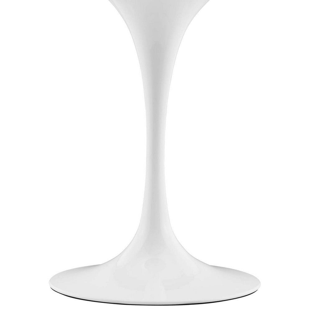 Modway Lippa Dining Table 28’’ White Natural MDY-EEI-5164-WHI-NAT