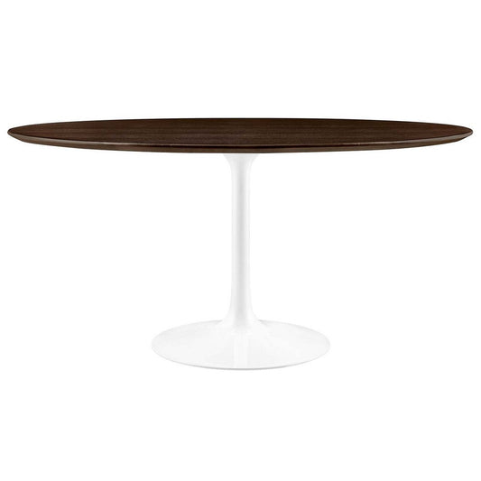 Lippa 60" Round Wood Grain Dining Table