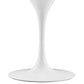 Modway Lippa Dining Table 40’’ White Natural MDY-EEI-5178-WHI-NAT