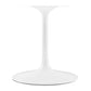 Lippa 78’’ Oval Wood Grain Dining Table MDY-EEI-5196-WHI-CHE