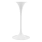 Modway Lippa Bar Table 28 Inch White Natural MDY-EEI-5202-WHI-NAT