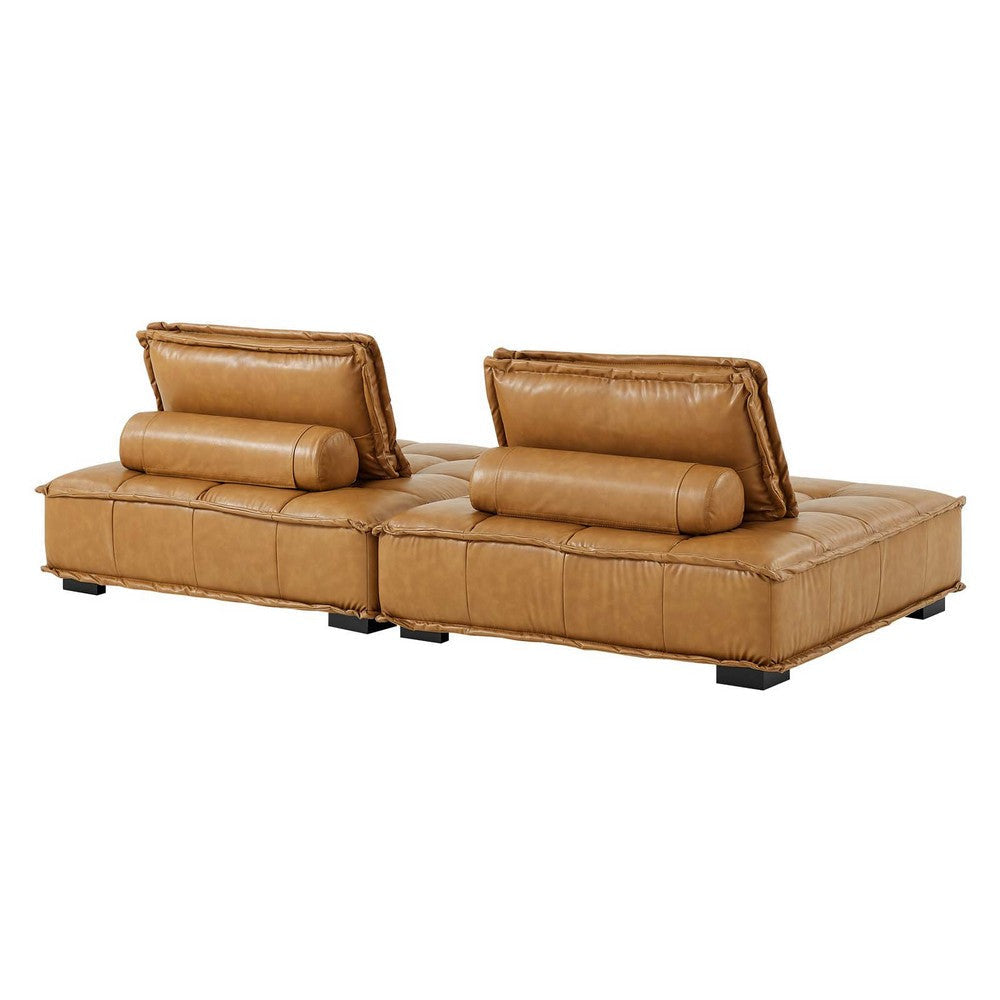 Modway Saunter Sofas 2-Piece Set Tan MDY-EEI-5205-TAN