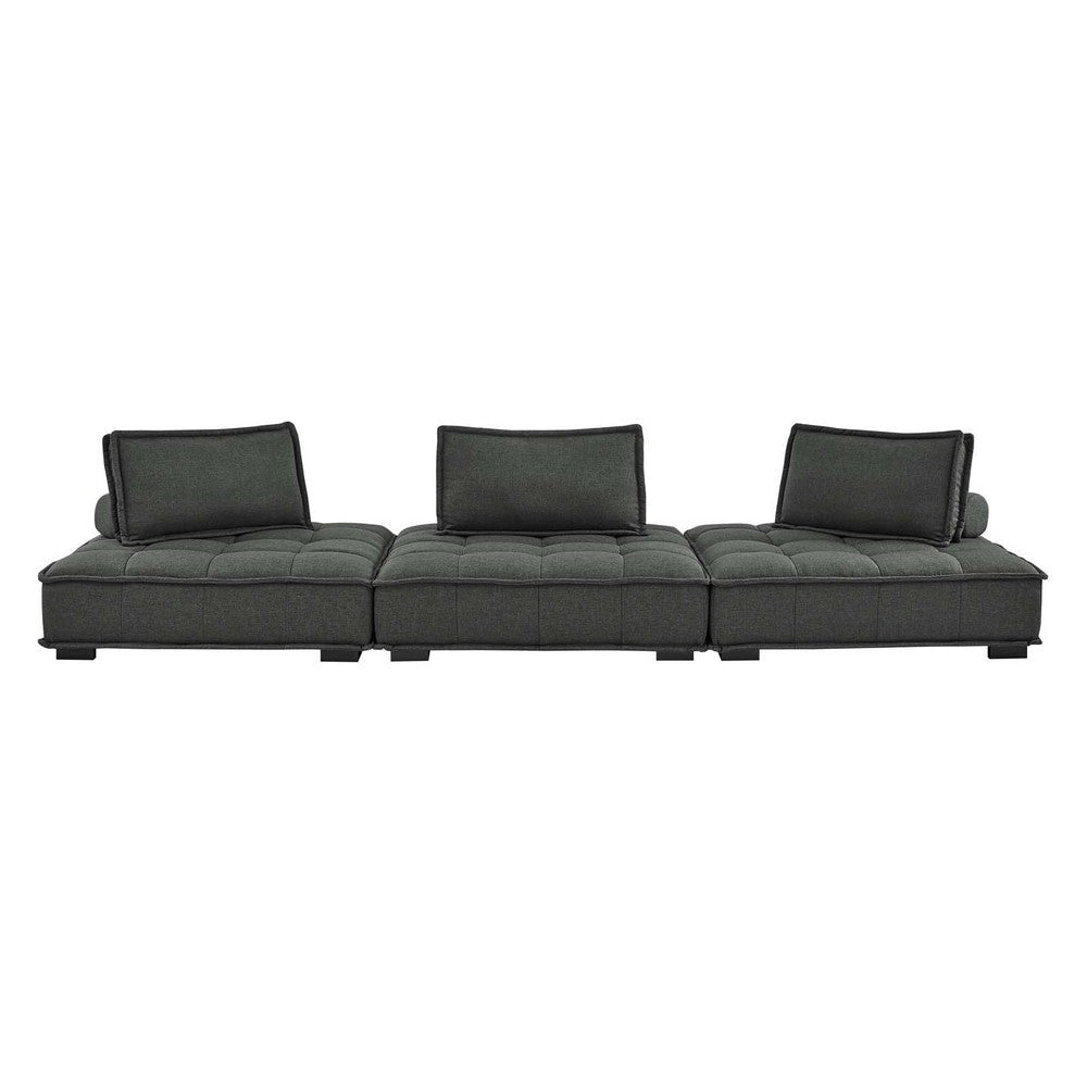 Modway Saunter Sofas 3-Piece Set Gray MDY-EEI-5206-GRY