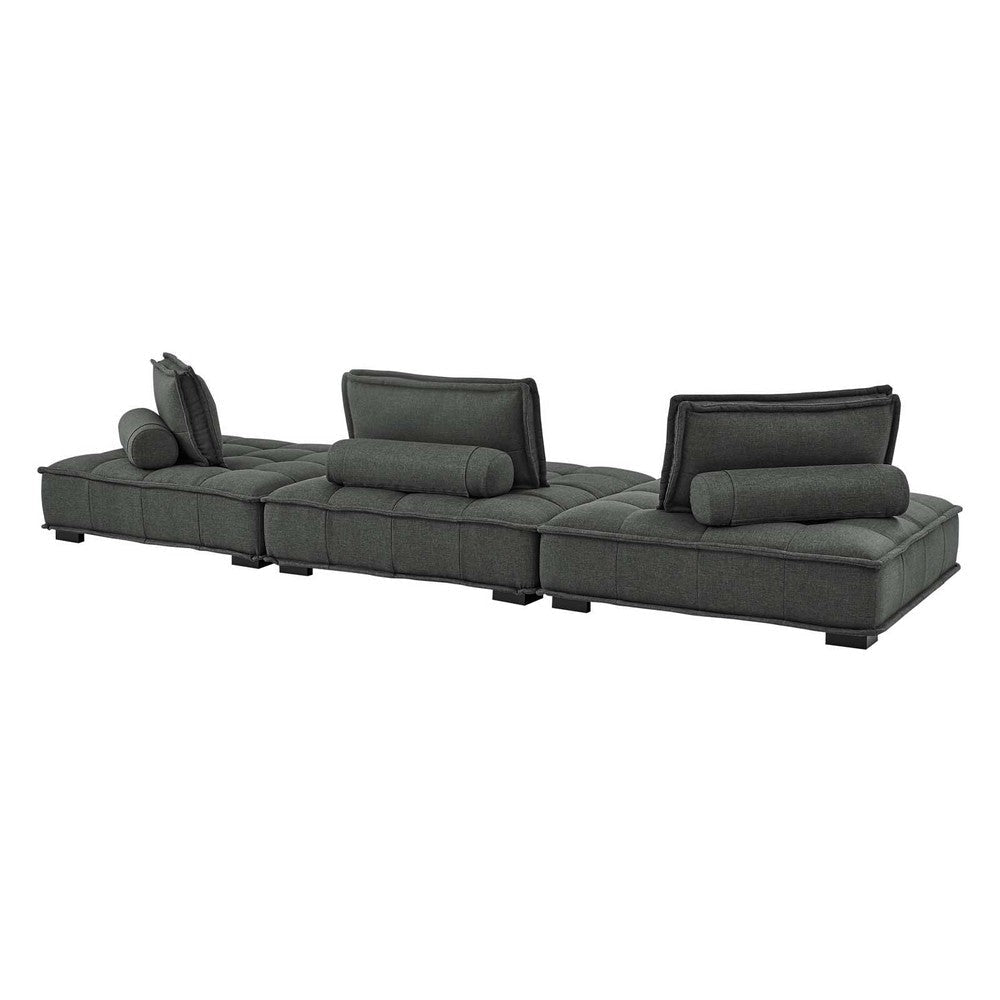 Modway Saunter Sofas 3-Piece Set Gray MDY-EEI-5206-GRY