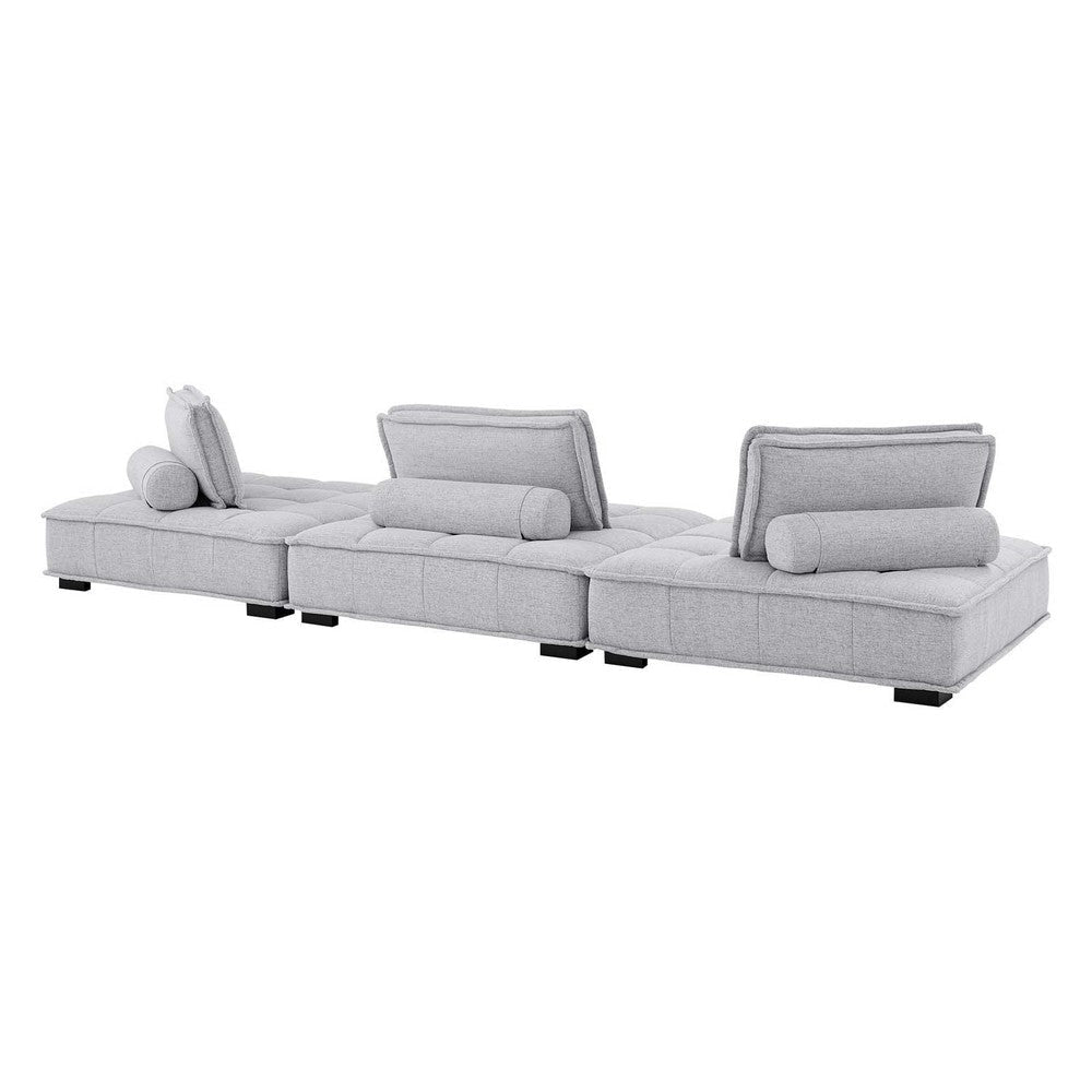 Modway Saunter Sofas 3-Piece Set Light Gray MDY-EEI-5206-LGR