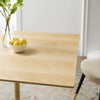 Lippa 36’ Square Wood Dining Table - No Shipping Charges MDY-EEI-5223-GLD-NAT