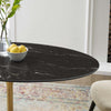 Modway Lippa Dining Table 48’’ Gold Black MDY-EEI-5227-GLD-BLK