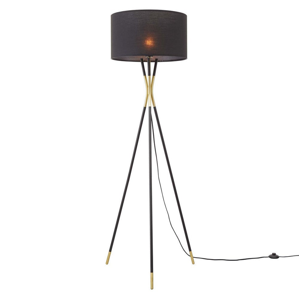 Audrey Standing Floor Lamp - No Shipping Charges MDY-EEI-5304-BLK-BLK