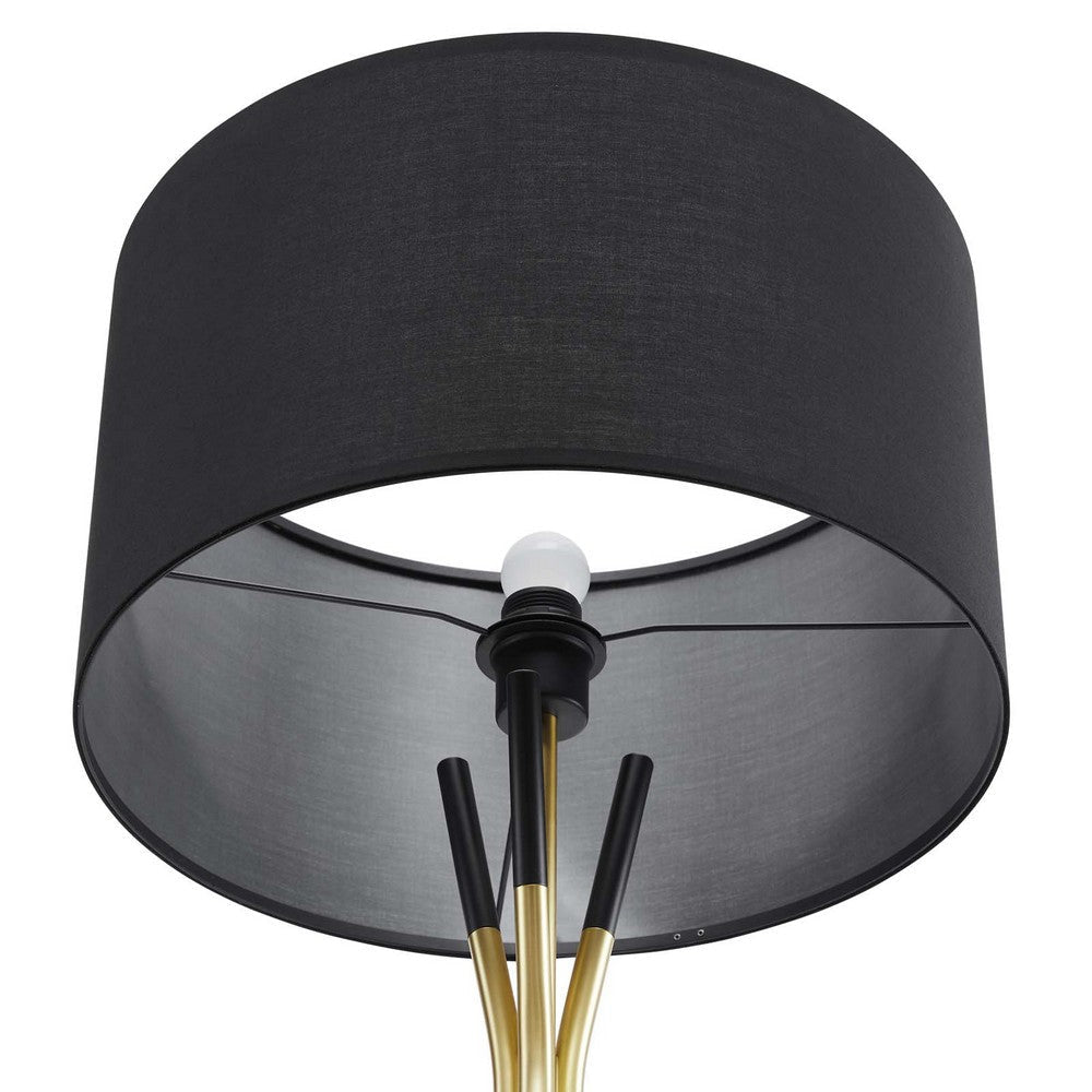 Audrey Standing Floor Lamp - No Shipping Charges MDY-EEI-5304-BLK-BLK