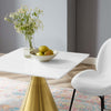 Tupelo 28’ Square Dining Table - No Shipping Charges MDY-EEI-5316-GLD-WHI