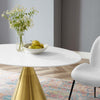 Tupelo 42’ Oval Dining Table - No Shipping Charges MDY-EEI-5321-GLD-WHI