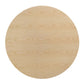 Modway Tupelo Round Wood Grain 47’’ Dining Table 47 Inch Gold Natural MDY-EEI-5344-GLD-NAT