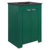 Modway Maybelle Bathroom, 24" Vanity, Green Black