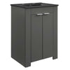 Modway Maybelle Bathroom, 24" Vanity, Gray Black