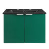 Modway Maybelle Bathroom 24’’ Wall-Mount Vanity Green Black MDY-EEI-5370-GRN-BLK