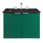 Modway Maybelle Bathroom 24’’ Wall-Mount Vanity Green Black MDY-EEI-5370-GRN-BLK