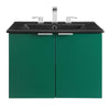 Modway Maybelle Bathroom 24’’ Wall-Mount Vanity Green Black MDY-EEI-5370-GRN-BLK