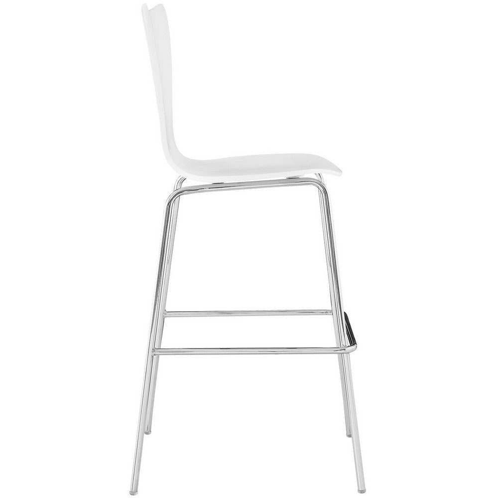 Ernie Wood Bar Stool - No Shipping Charges MDY-EEI-538-WHI