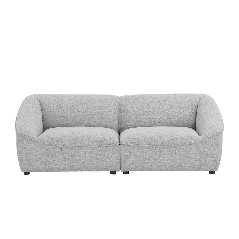 Modway Comprise Fabric Upholstered Sectional Loveseat Light Gray MDY-EEI-5403-LGR