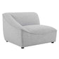 Modway Comprise Fabric Upholstered Sectional Loveseat Light Gray MDY-EEI-5403-LGR