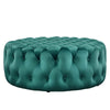 Amour Tufted Button Large Round Performance Velvet Ottoman - No Shipping Charges MDY-EEI-5469-BLK