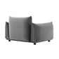 Modway Copious Performance Velvet Armchair in Gray MDY-EEI-5472-GRY