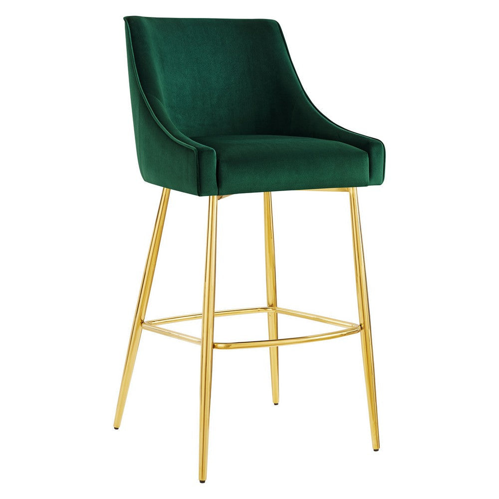 Modway Discern 1 Bar Stool, Green