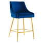 Discern Performance Velvet Counter Stool - No Shipping Charges