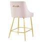 Discern Performance Velvet Counter Stool - No Shipping Charges MDY-EEI-5474-GRN