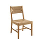 Modway Bodie Elm Wood Dining Side Chair with Paper Rope Seat Natural